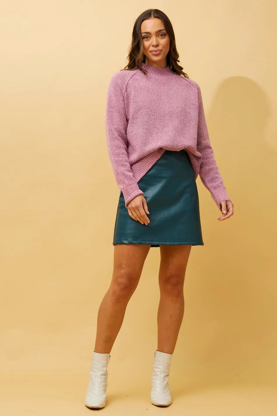 GRETCHEN SOLID KNIT JUMPER