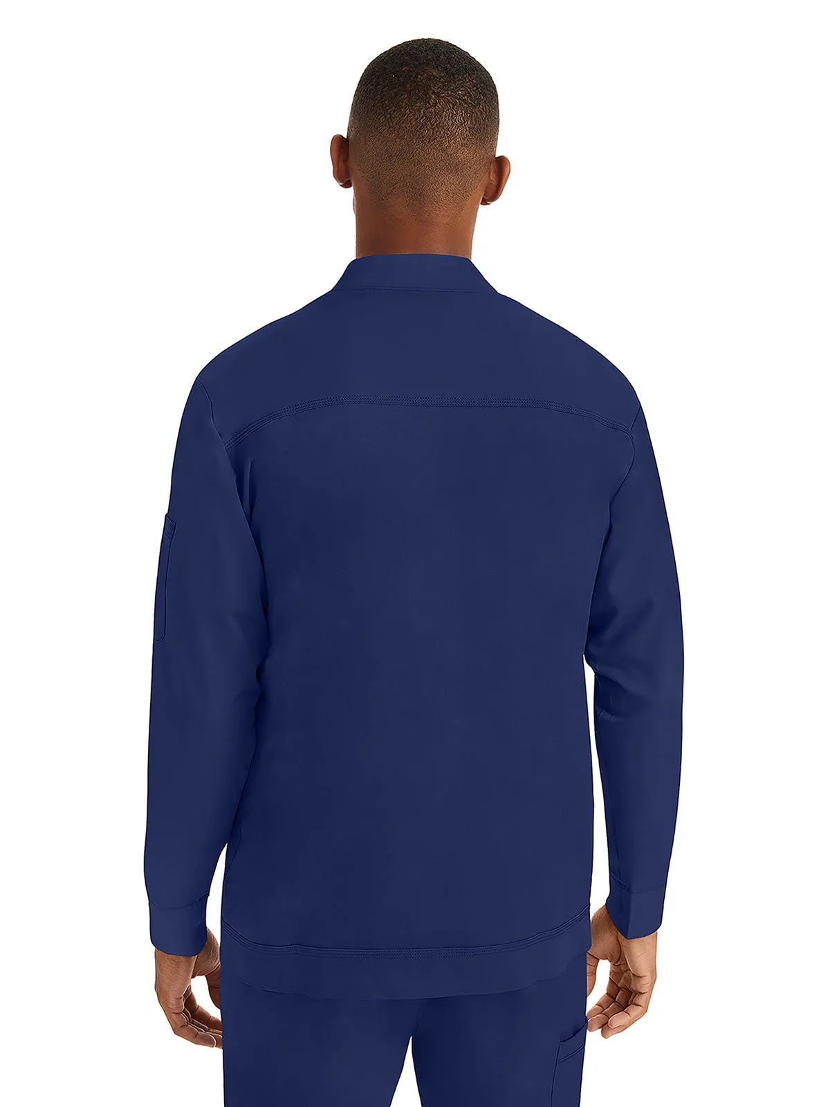 HH Works - Men's Michael Zip Front Solid Scrub Jacket