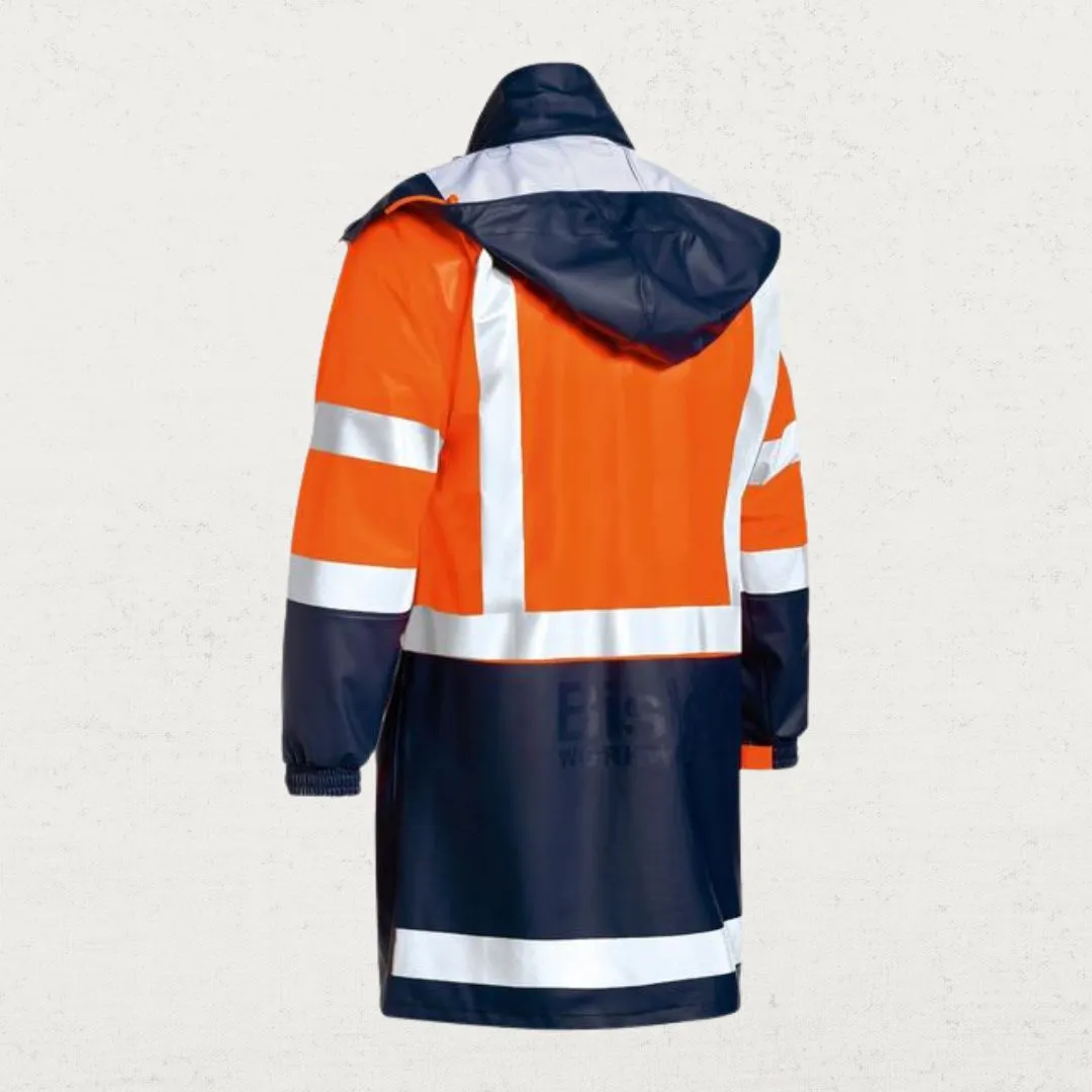 Hi Vis Taped PU Waterproof Jacket