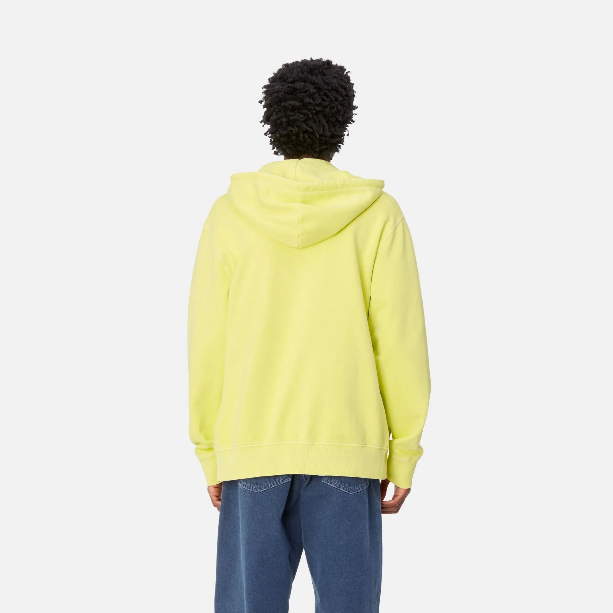 Hooded Duster Script Jacket | Arctic Lime