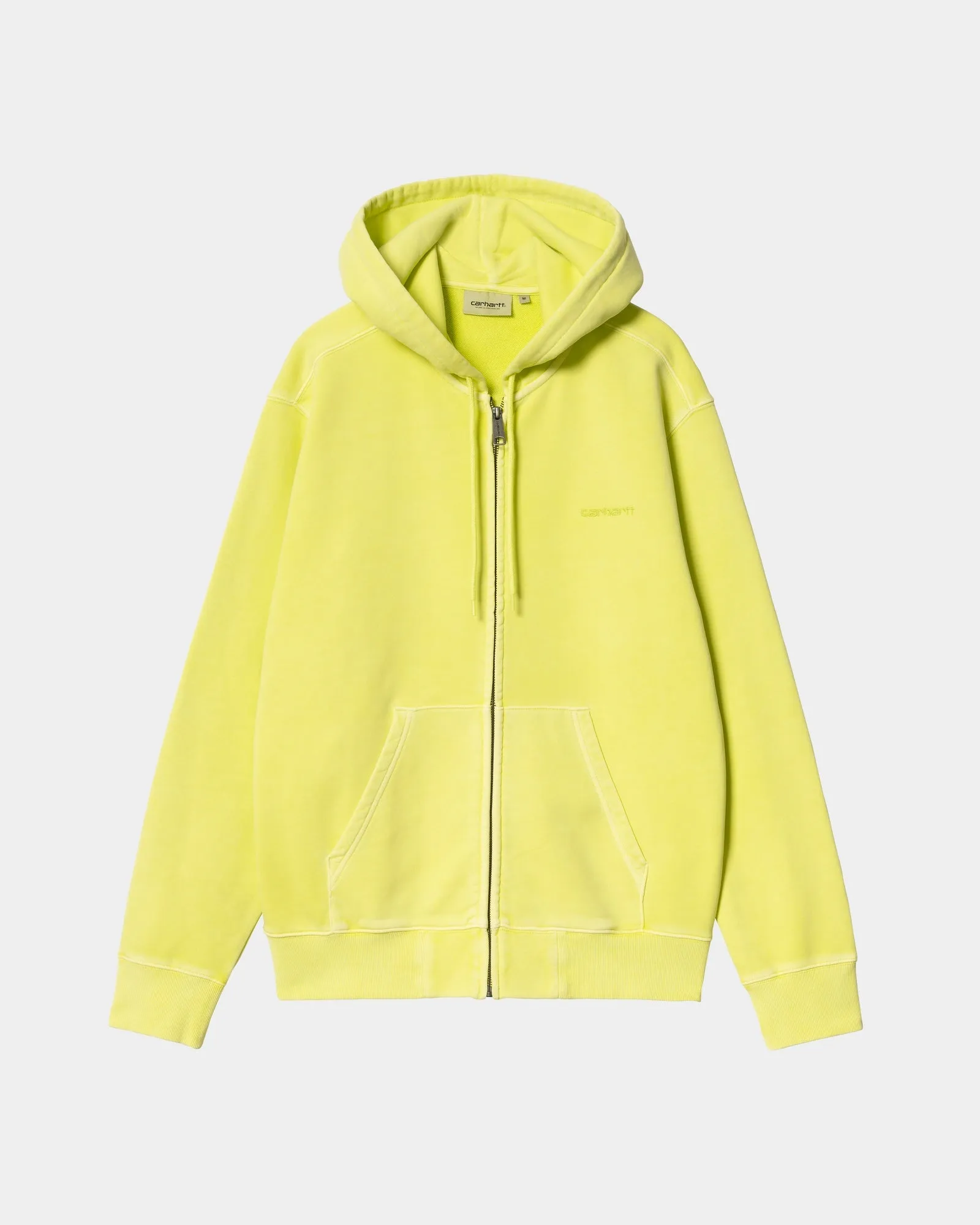 Hooded Duster Script Jacket | Arctic Lime