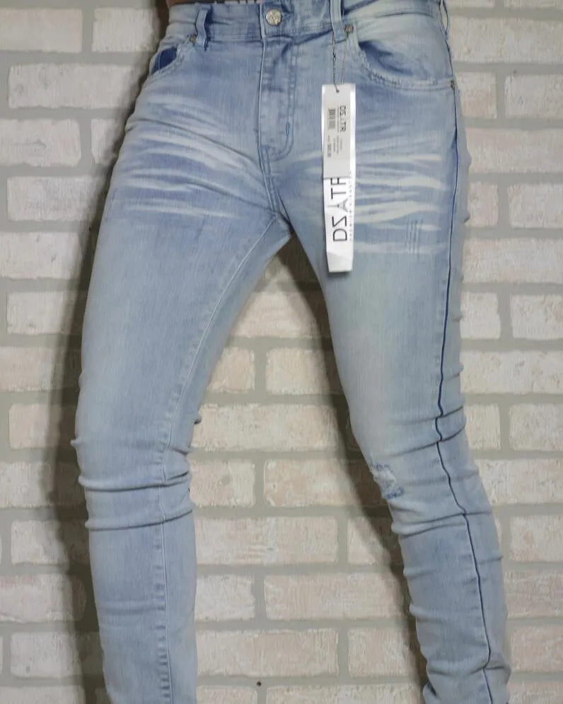 Ice Wash Stretch Denim