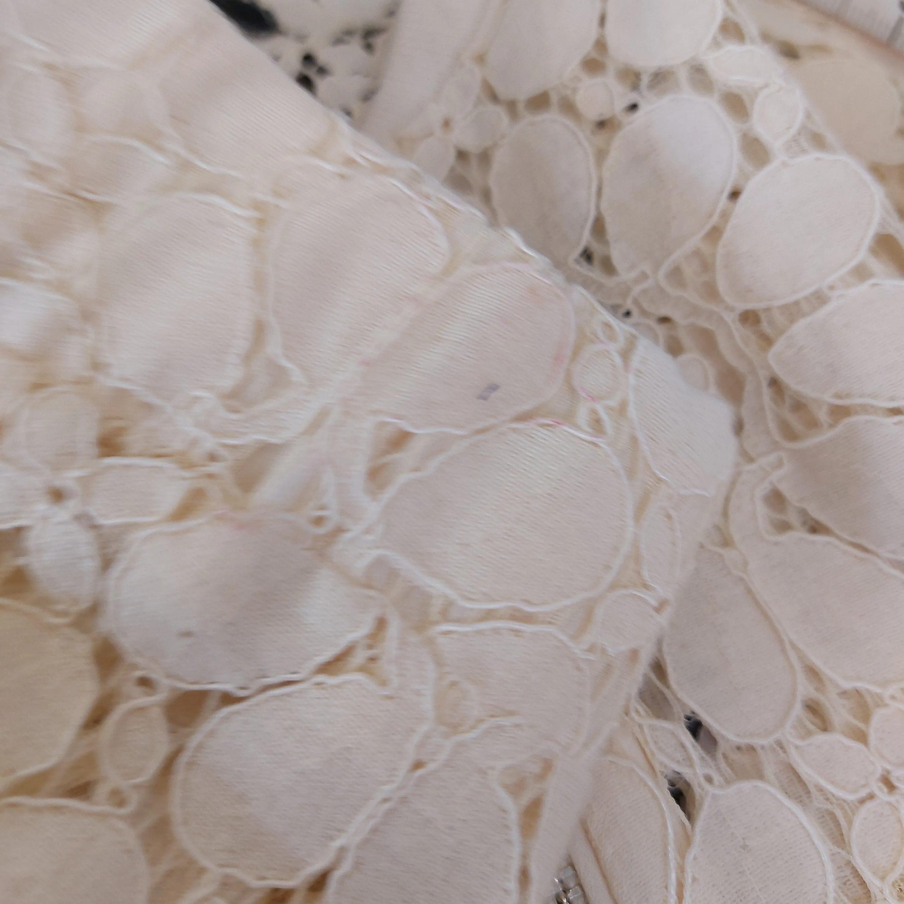 Iconic Cream Lace Patchwork Jacket | Pre Loved |