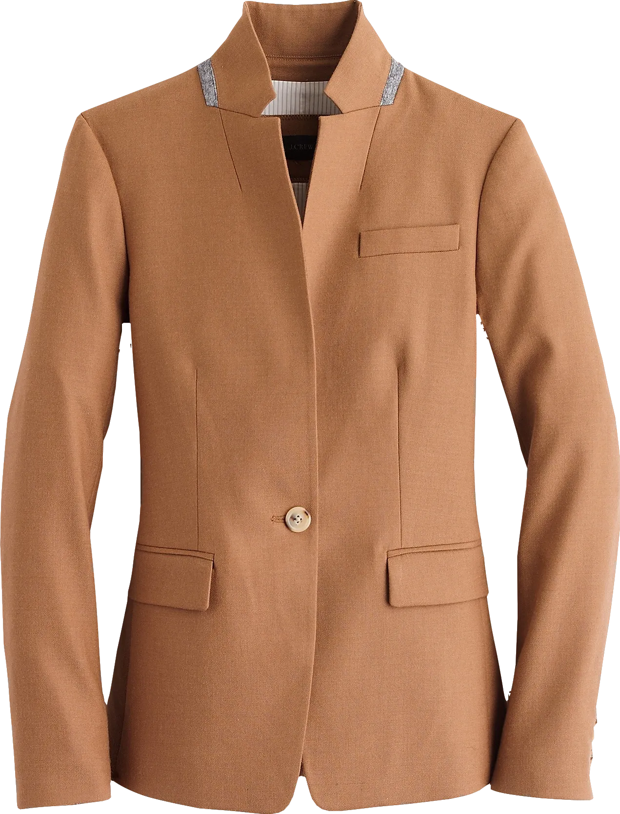 J.CREW Beige Warm Camel Regent Blazer In Wool Flannel BNWT UK 6