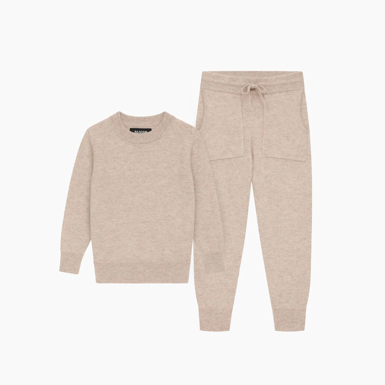 Kid's Signature Cashmere Crewneck Jogger Set