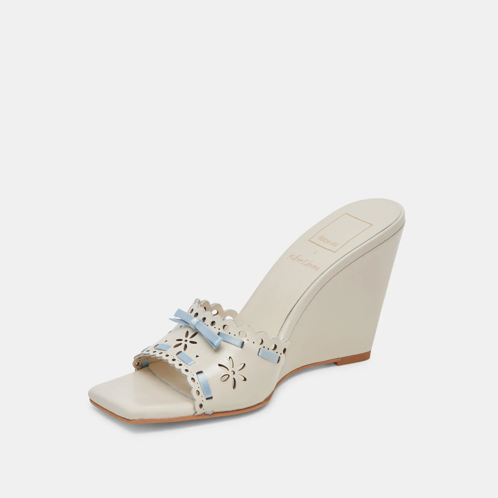 MADALE WEDGES IVORY PATENT LEATHER