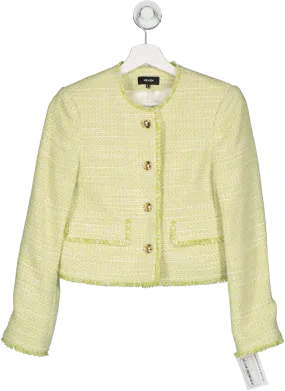 ME   EM Green Italian Tweed Cropped Jacket UK 6