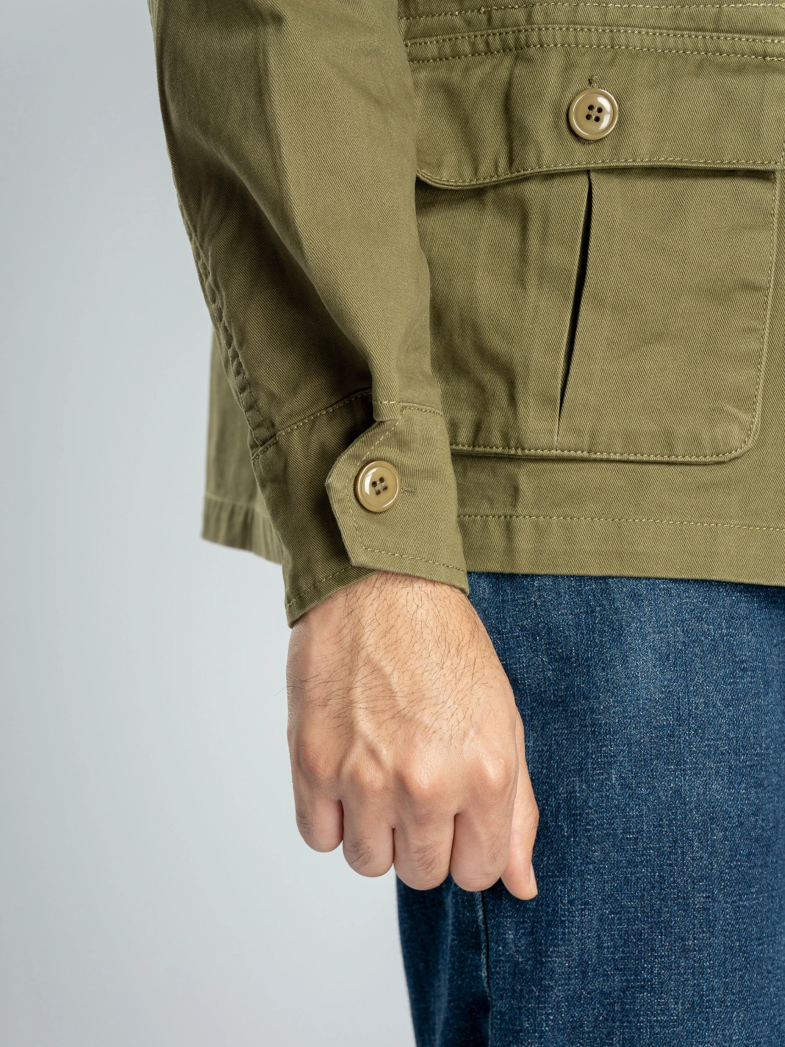 Modern Safari Jacket - Army Green