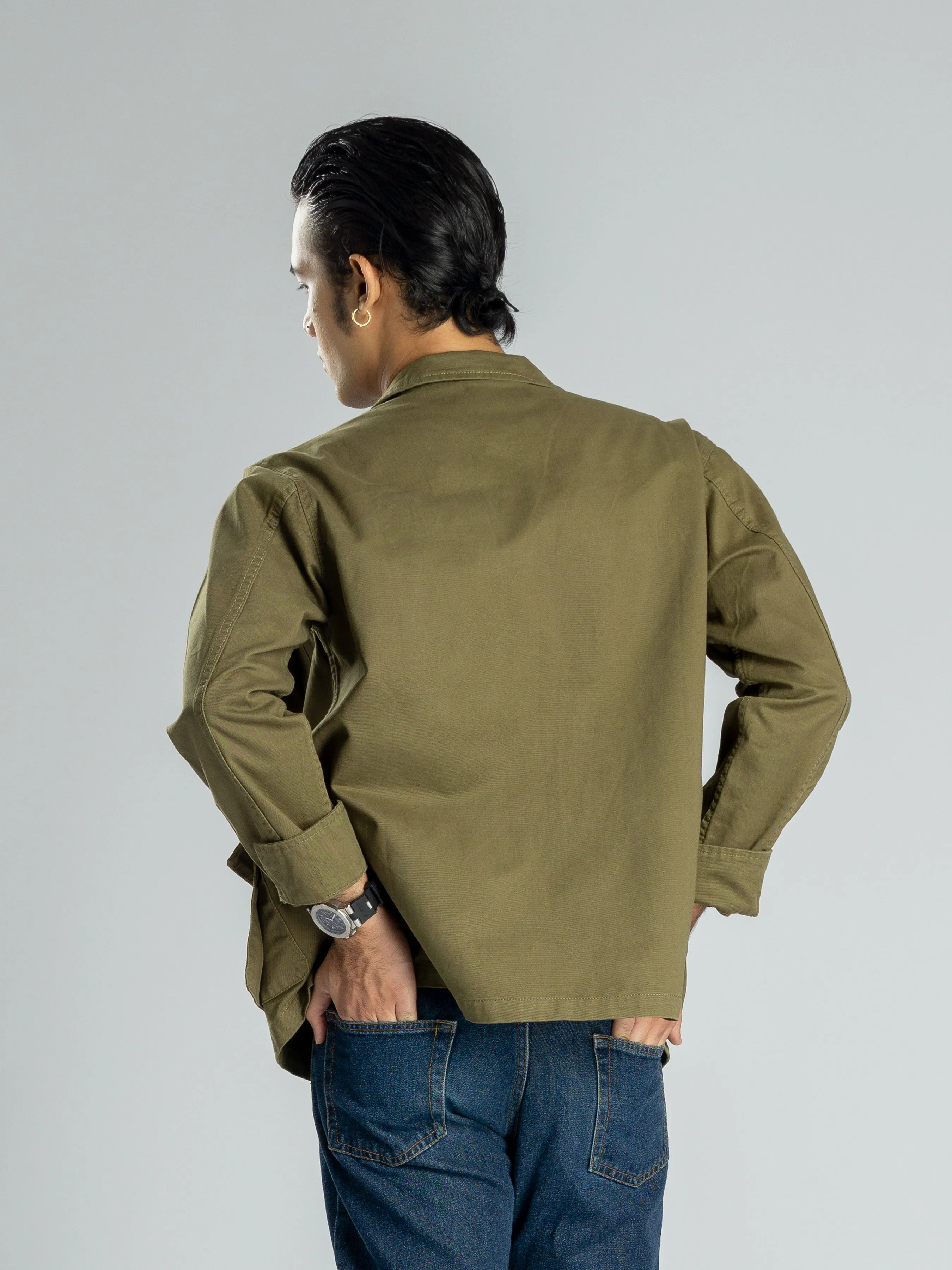 Modern Safari Jacket - Army Green