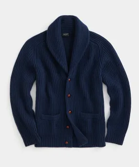 Old Town Shawl Cardigan in Navy