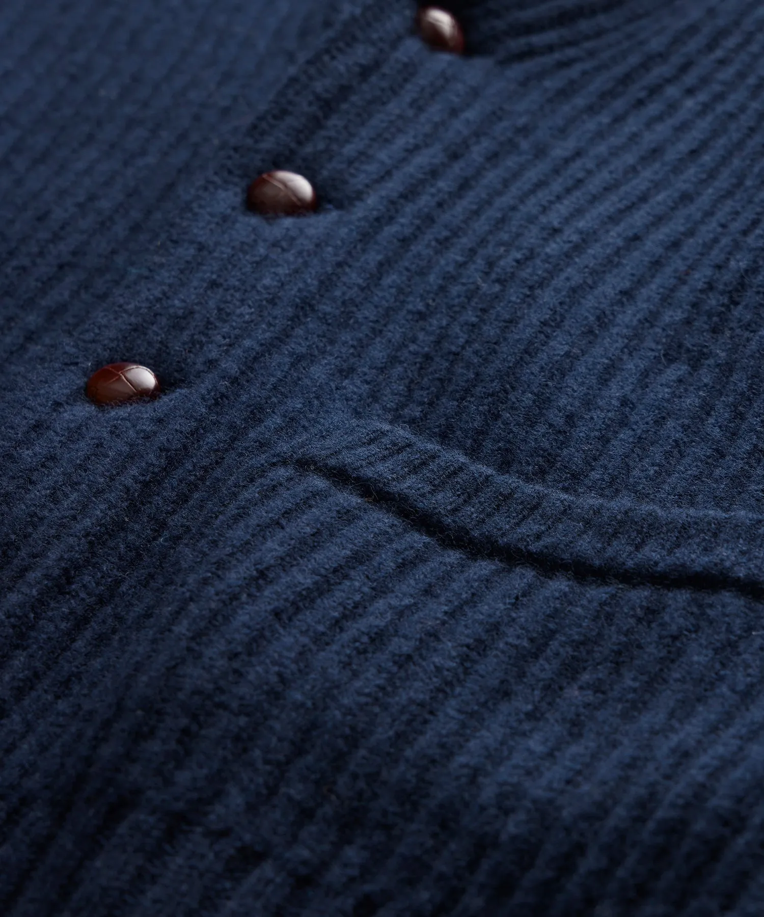 Old Town Shawl Cardigan in Navy