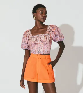 Oscar Short | Tigerlily Orange