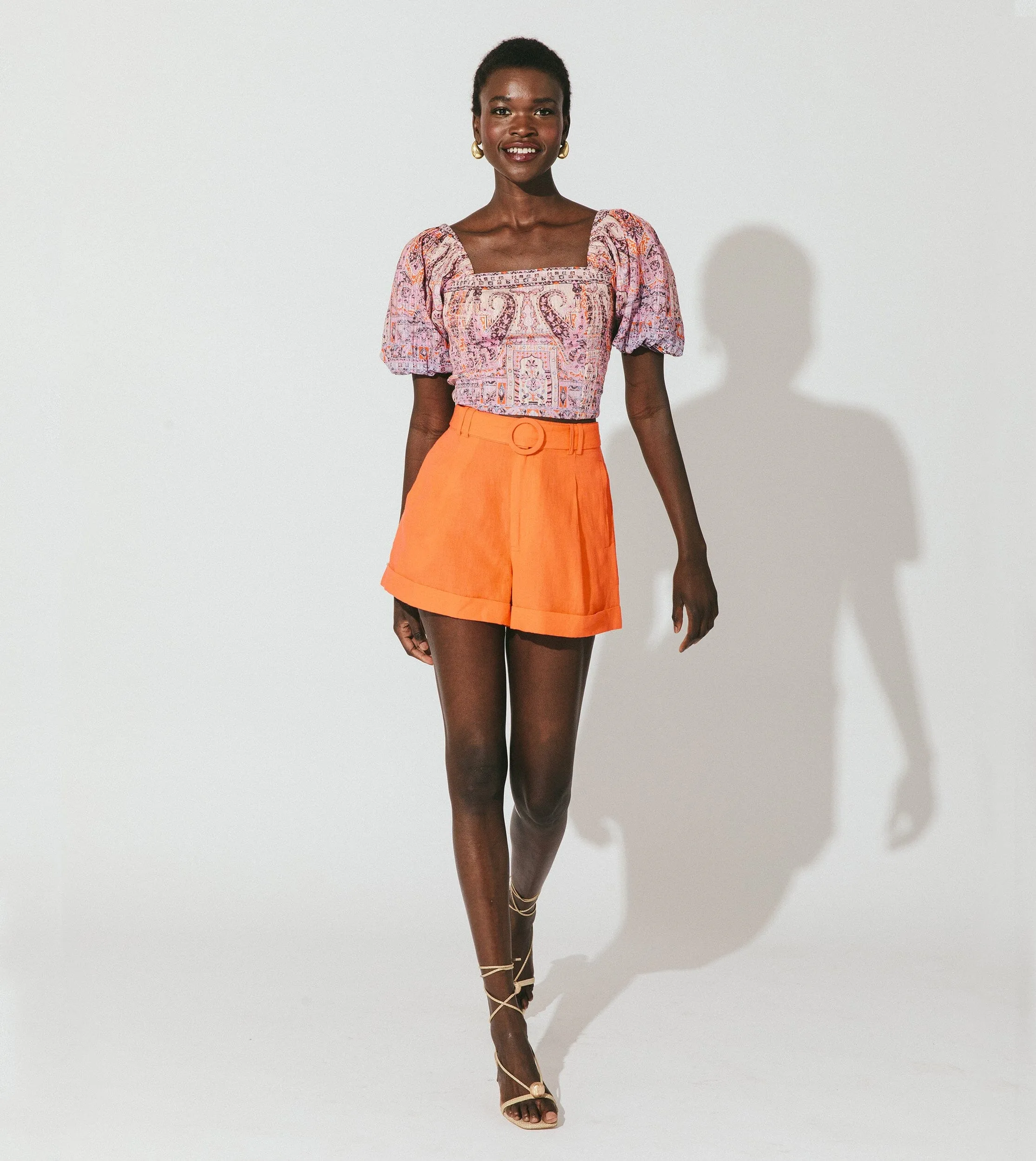 Oscar Short | Tigerlily Orange