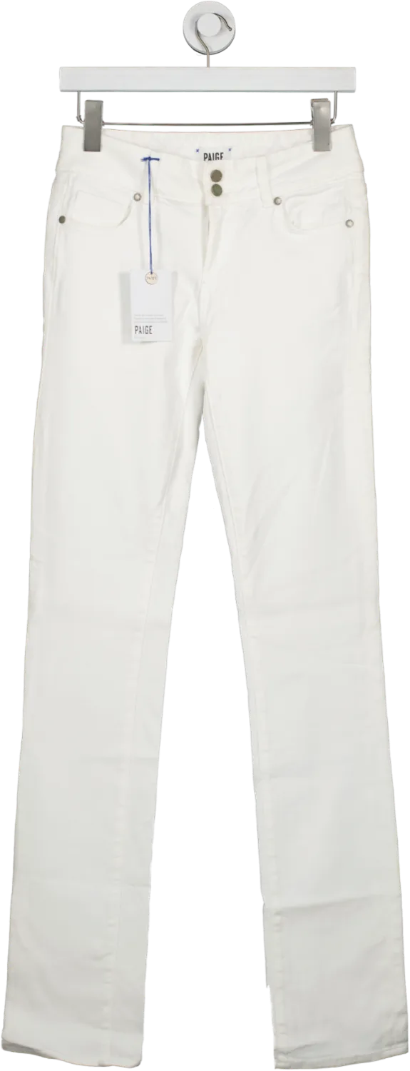 PAIGE Denim White High Waist Straight Leg Jeans BNWT W24