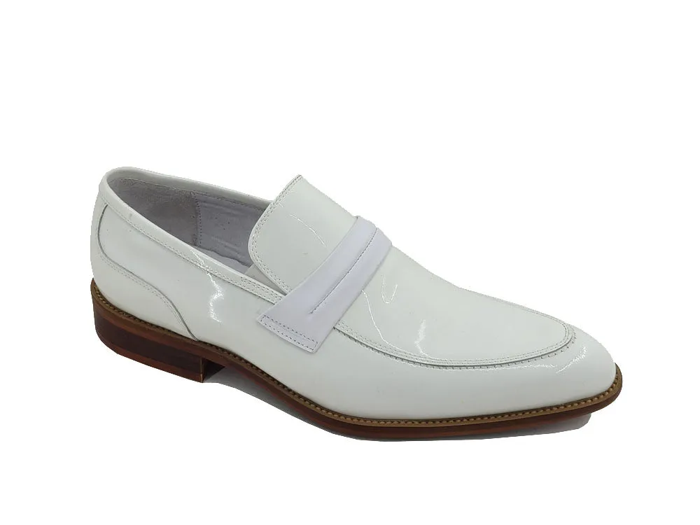 Patent Leather Tuxedo Penny Loafer