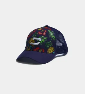 PINEAPPLE SKULLZ CAP - NAVY / YELLOW