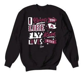 Retro 8 Burgundy Love Kicks Sweater