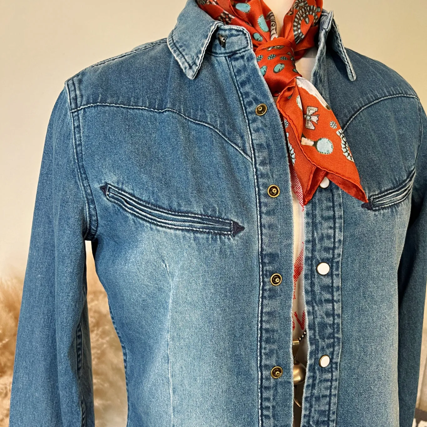 The Jennings Pearl Snap Denim Shirt