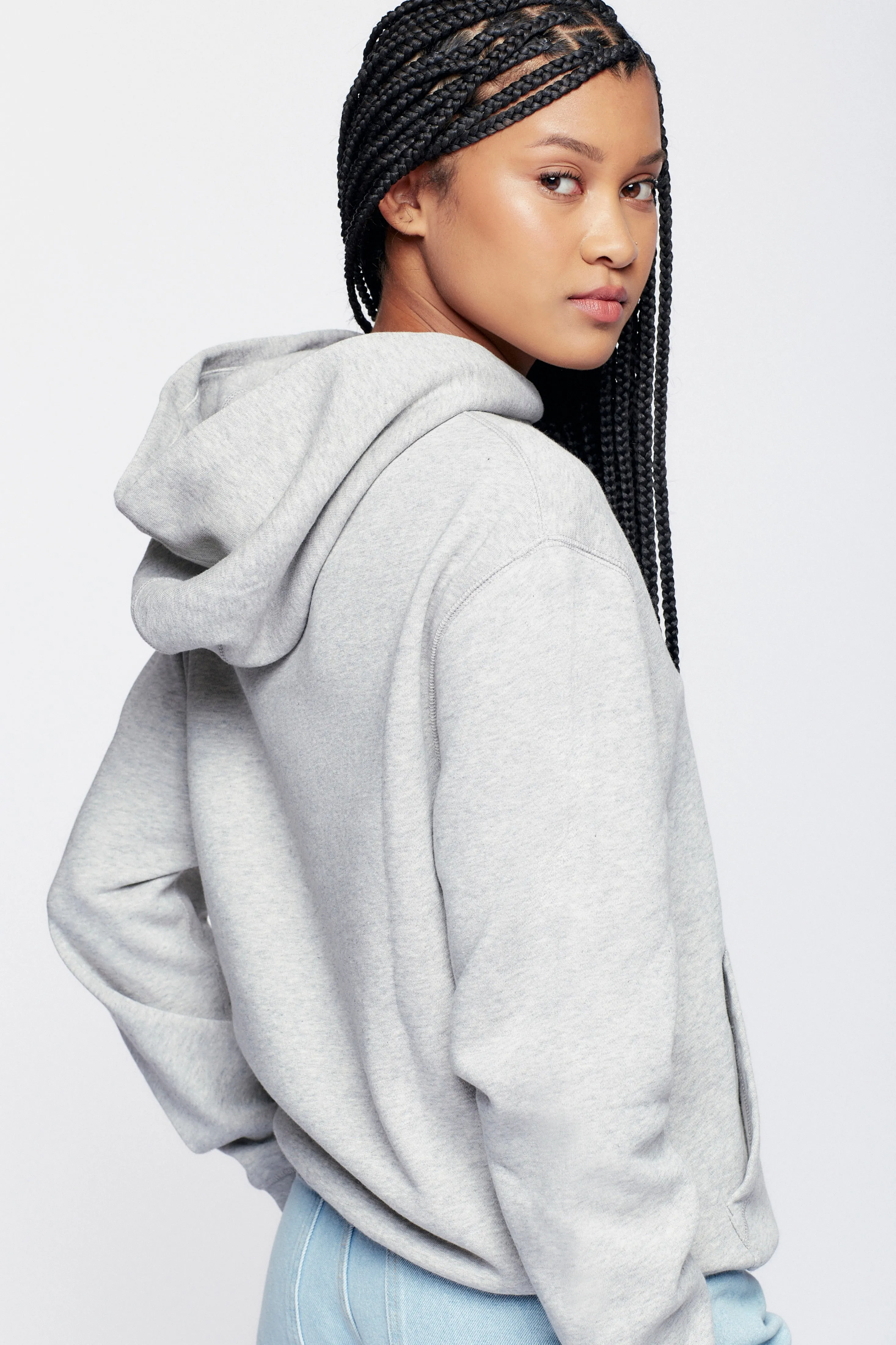 Unisex Essential Hoodie in Heather Grey