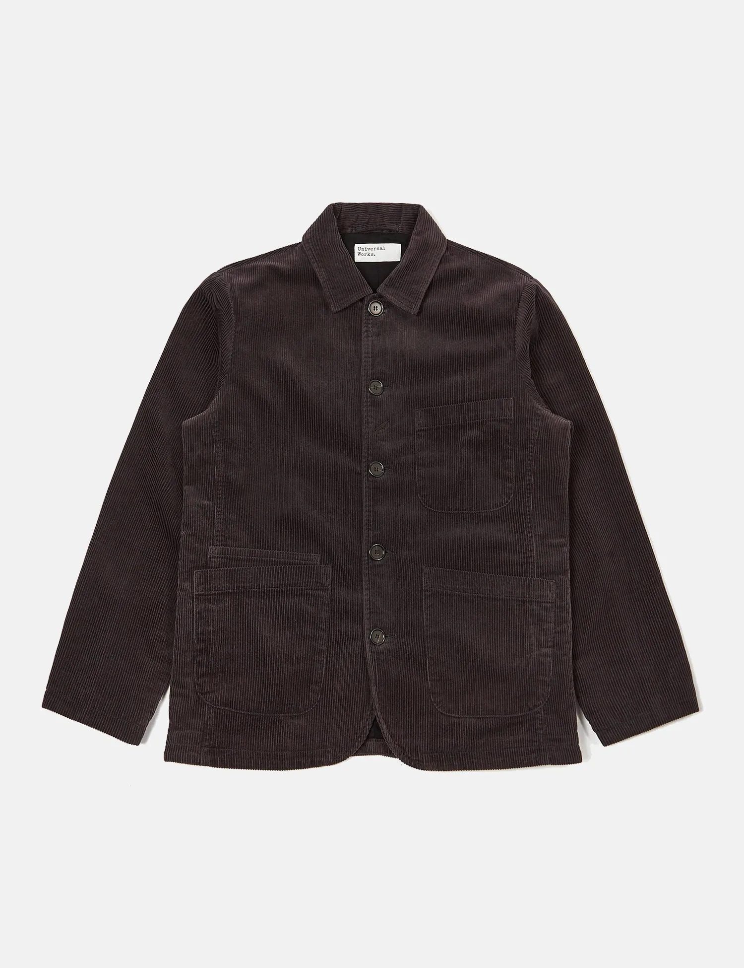 Universal Works Bakers Chore Jacket (Cord) - Licorice Black