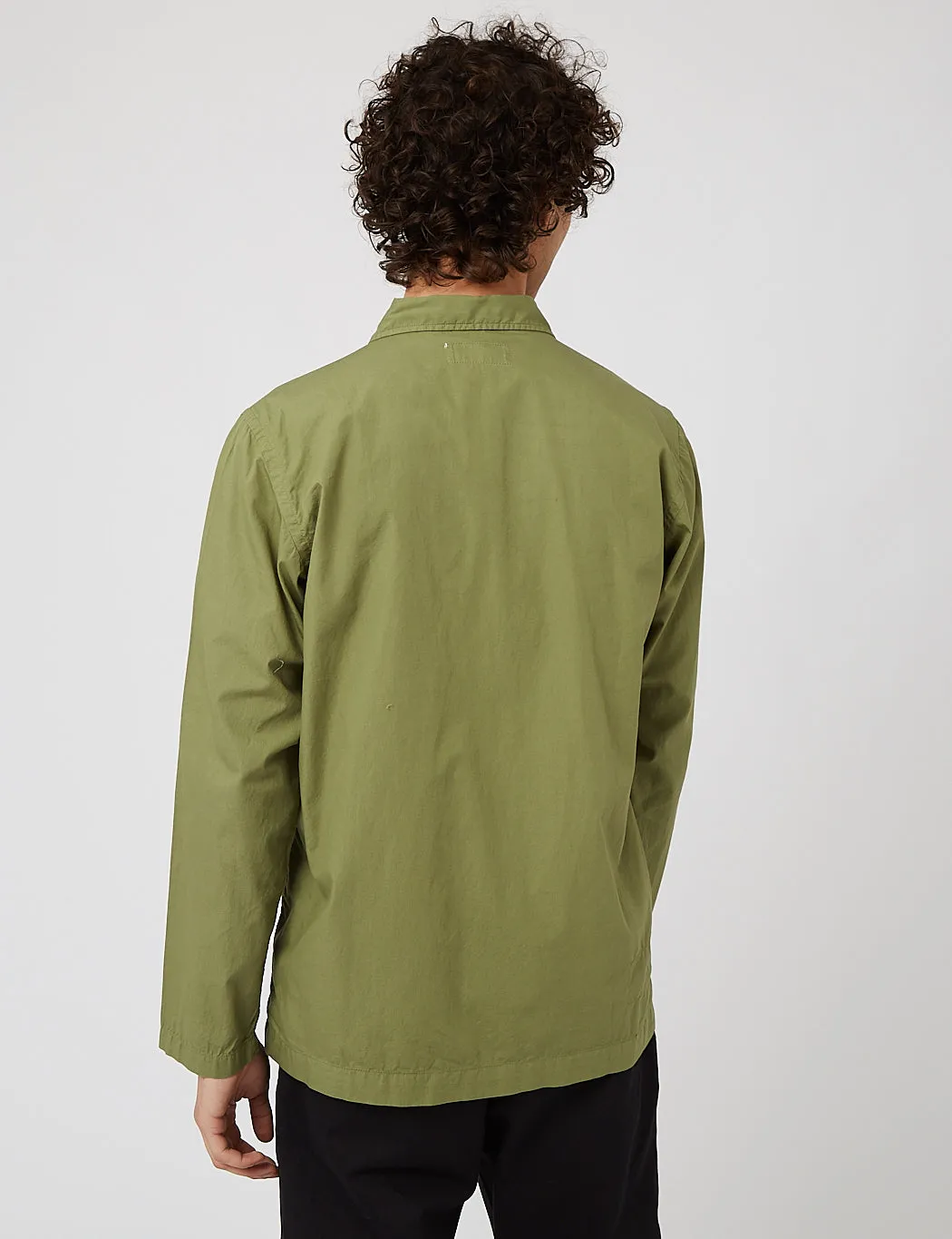 Universal Works Bakers Overshirt - Olive