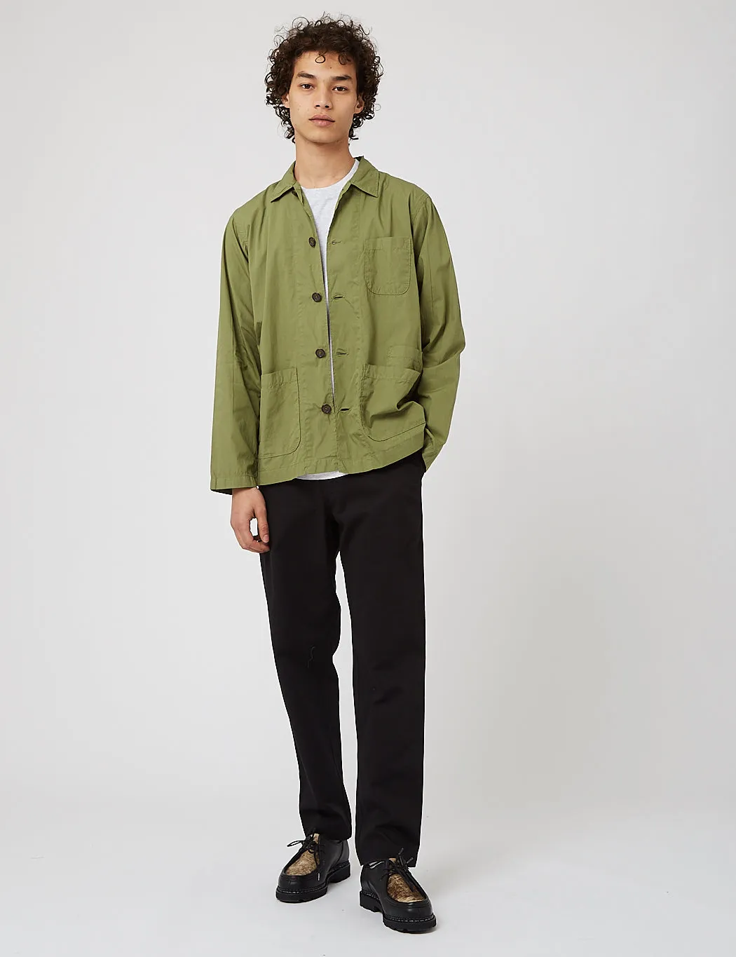 Universal Works Bakers Overshirt - Olive