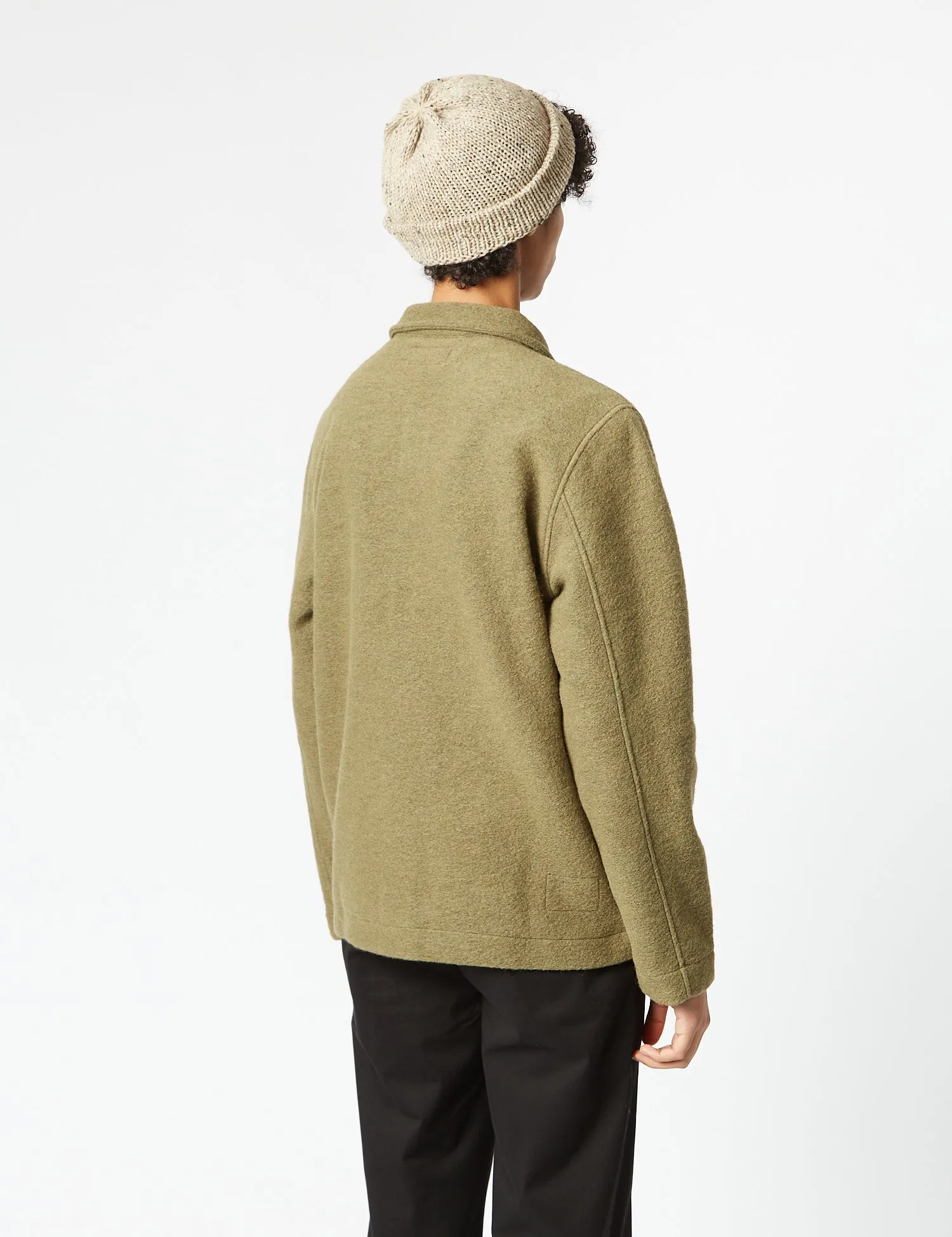 Universal Works Field Jacket (Wool) - Lovat Green