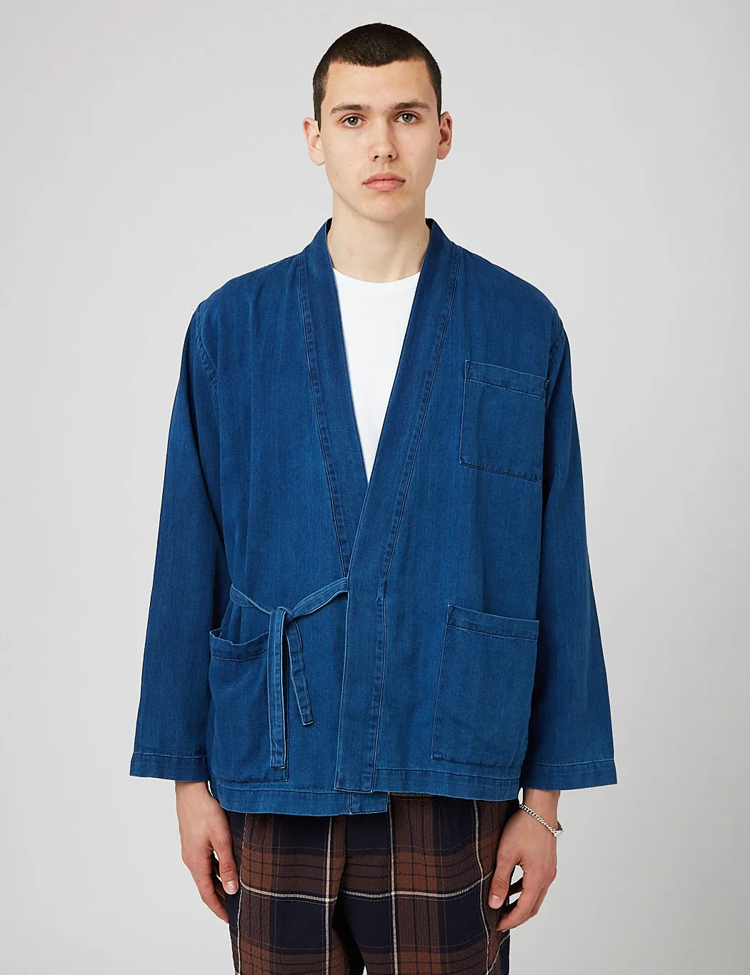 Universal Works Kyoto Work Jacket - Washed Indigo