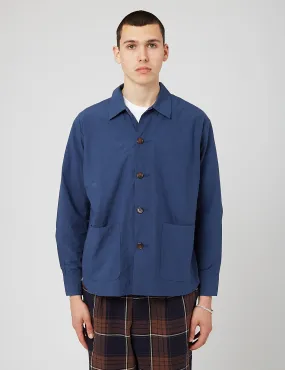 Universal Works Travail Long Sleeve Shirt - Blue