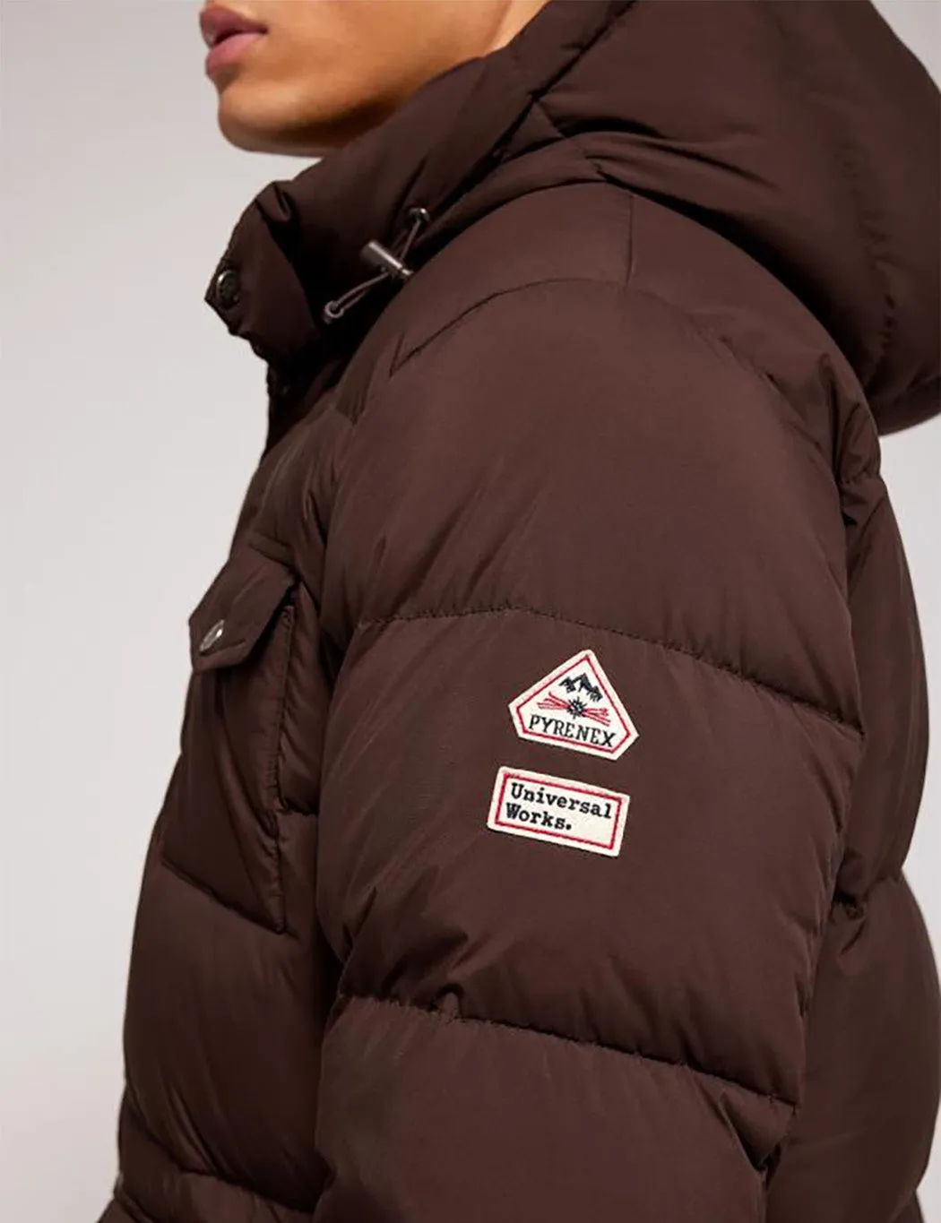 Universal Works x Pyrenex Down Jacket - Seal Brown