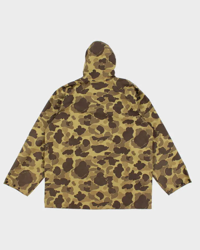 Vintage Mens Camouflage Hooded Jacket - L