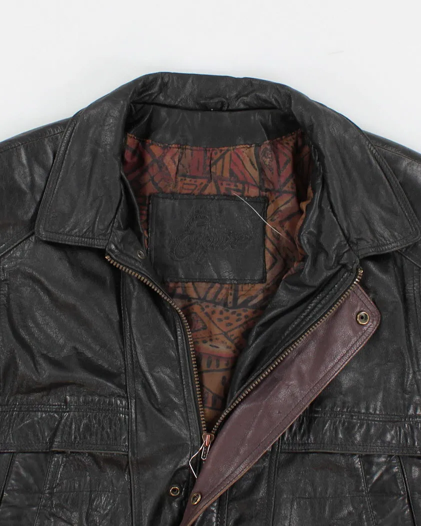 Vintage Men's Esquire Leather Bomber Jacket - XL