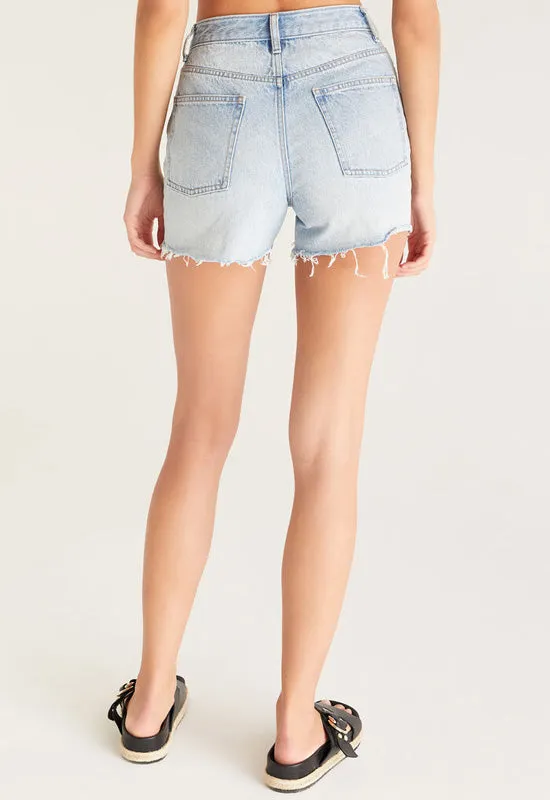 Z Supply - Everyday Hi-Rise Denim Short Sun Bleached Indigo