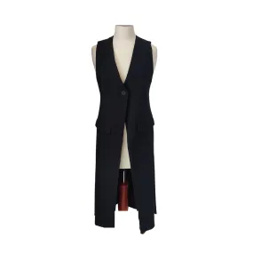 ZARA Black Long Sleeveless Blazer Jacket | Gently Used |