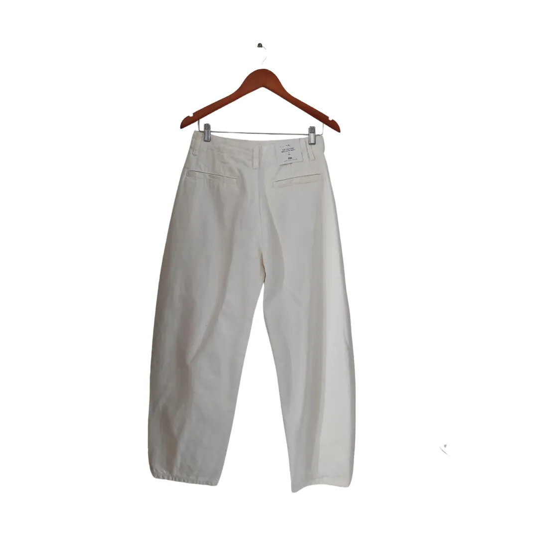 ZARA White Denim 'Twisted Balloon Pant' Jeans | Brand New |